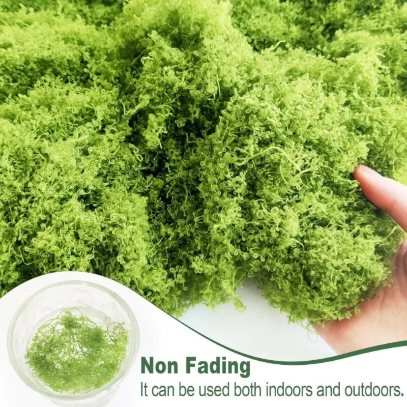 Artificial Green Moss Fake Mos - Sphagnum Moss Dry 评论和价格