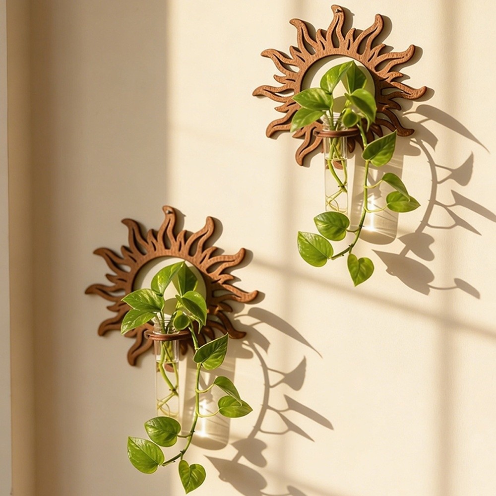 Gifts Wood Wall Propagation St - Propagation Station Vase 评论和价格